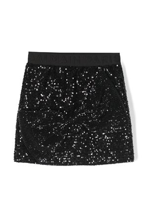 black viscose skirt BALMAIN PARIS KIDS | BU7A21U0124930